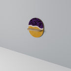 INDEPENDENT BORDER Prateleira Oval Decorativa em Efeito Carvalho