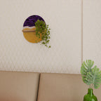 INDEPENDENT BORDER Prateleira Oval Decorativa em Efeito Carvalho