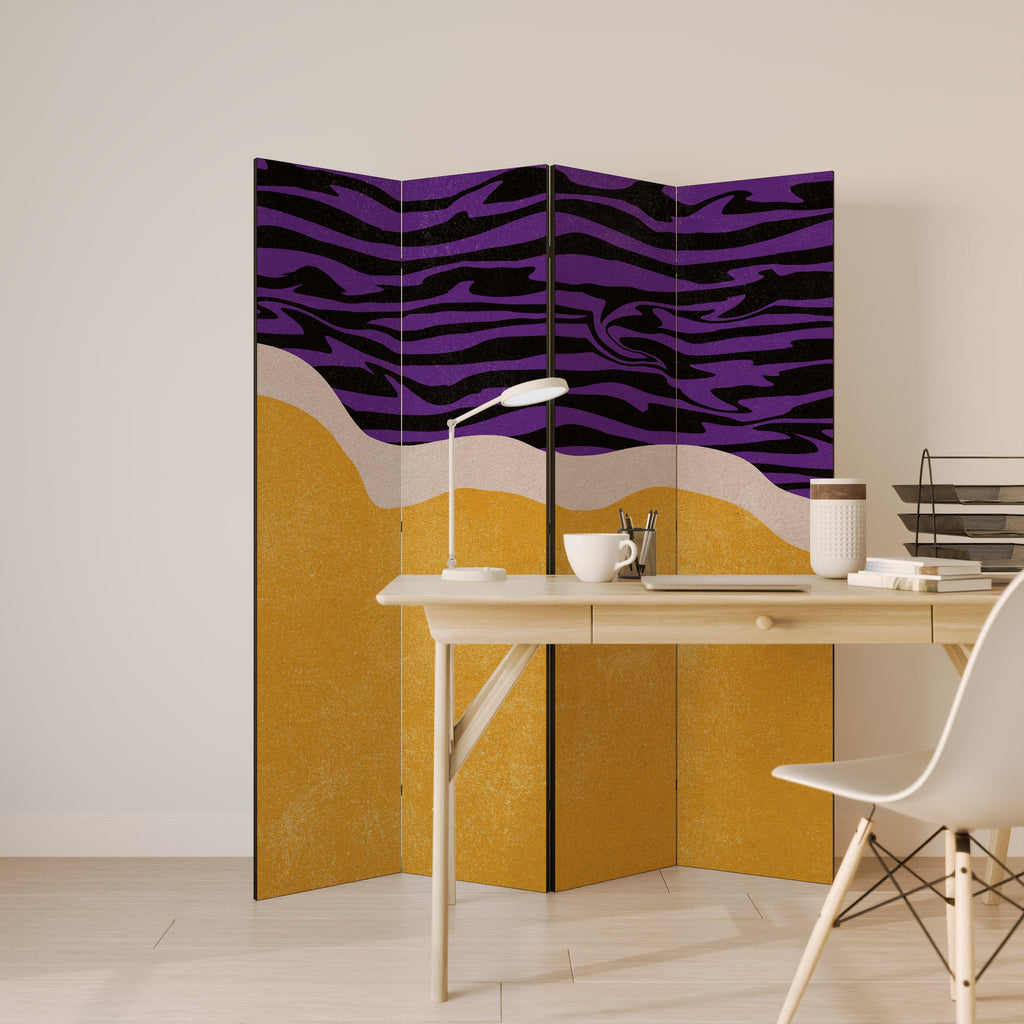 INDEPENDENT BORDER Biombo Decorativo de 4 Painéis