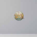 BIRCH KALEIDOSCOPE Round Art Shelf In Oak Effect