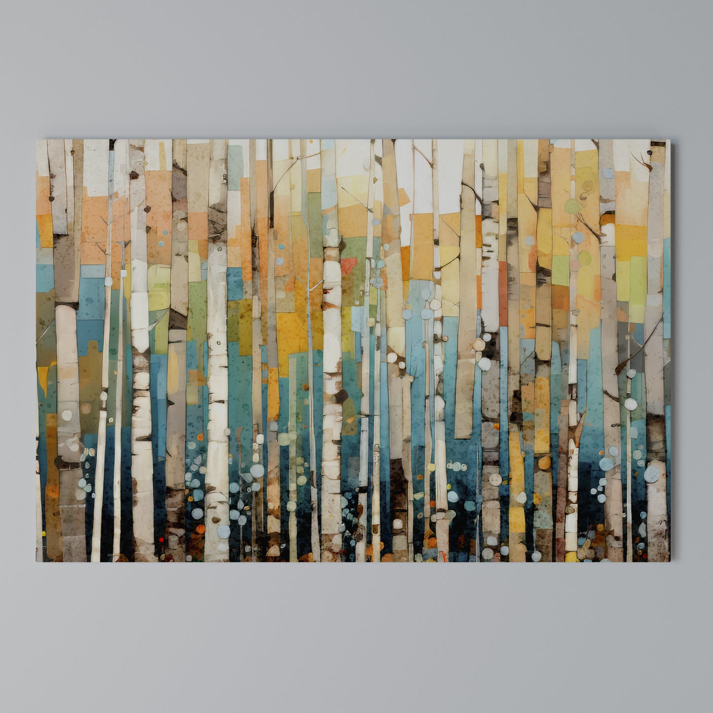 BIRCH KALEIDOSCOPE Horizontal Canvas Print