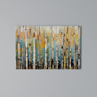 BIRCH KALEIDOSCOPE Horizontal Canvas Print