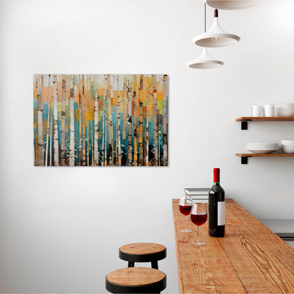 BIRCH KALEIDOSCOPE Horizontal Canvas Print