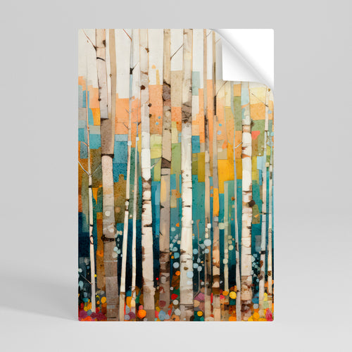 BIRCH KALEIDOSCOPE Póster Autocolante Vertical