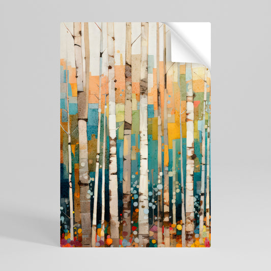 BIRCH KALEIDOSCOPE Póster Autocolante Vertical