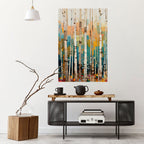 BIRCH KALEIDOSCOPE Poster Vertical Autocolante