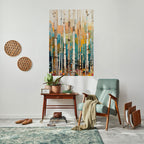 BIRCH KALEIDOSCOPE Poster Vertical Autocolante