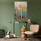 BIRCH KALEIDOSCOPE Poster Vertical Autocolante