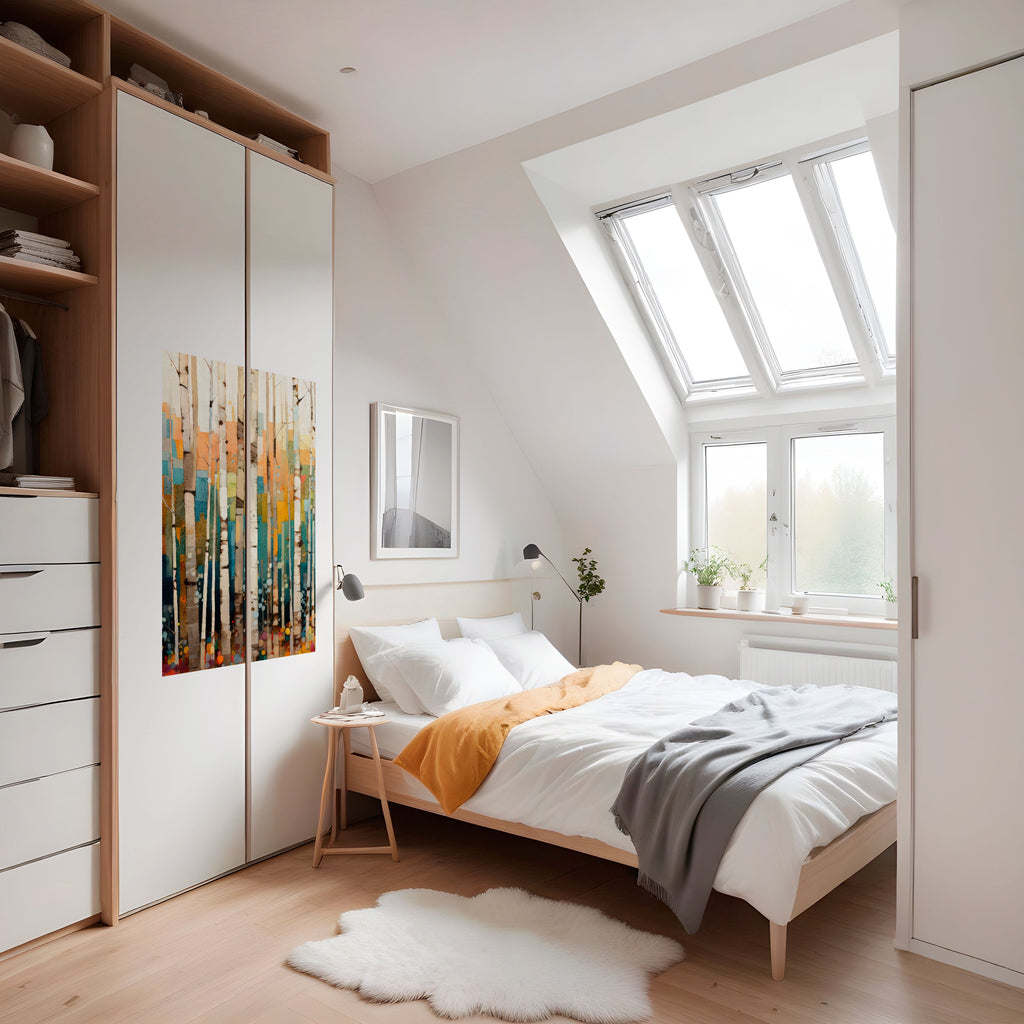 BIRCH KALEIDOSCOPE Poster Vertical Autocolante