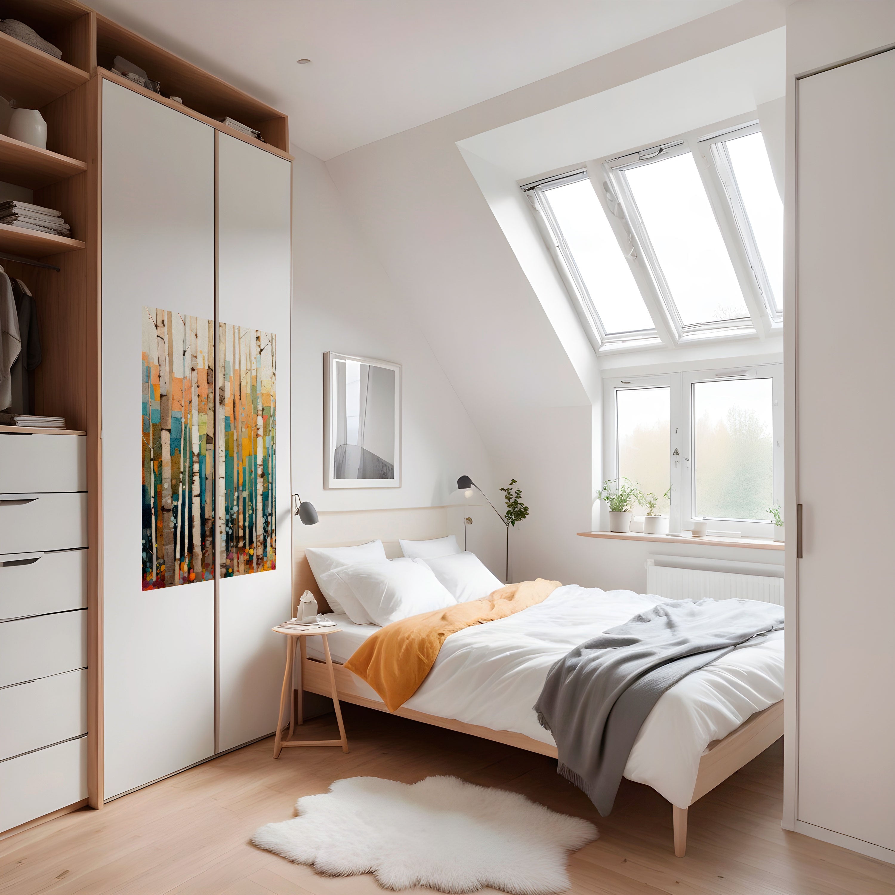 BIRCH KALEIDOSCOPE Poster Vertical Autocolante