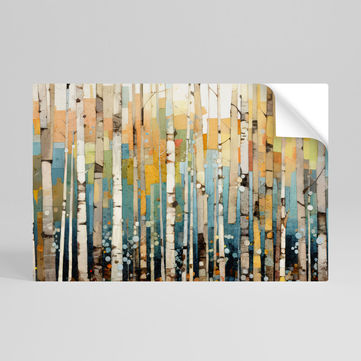 BIRCH KALEIDOSCOPE Peel and Stick Horizontal Poster