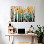 BIRCH KALEIDOSCOPE Peel and Stick Horizontal Poster