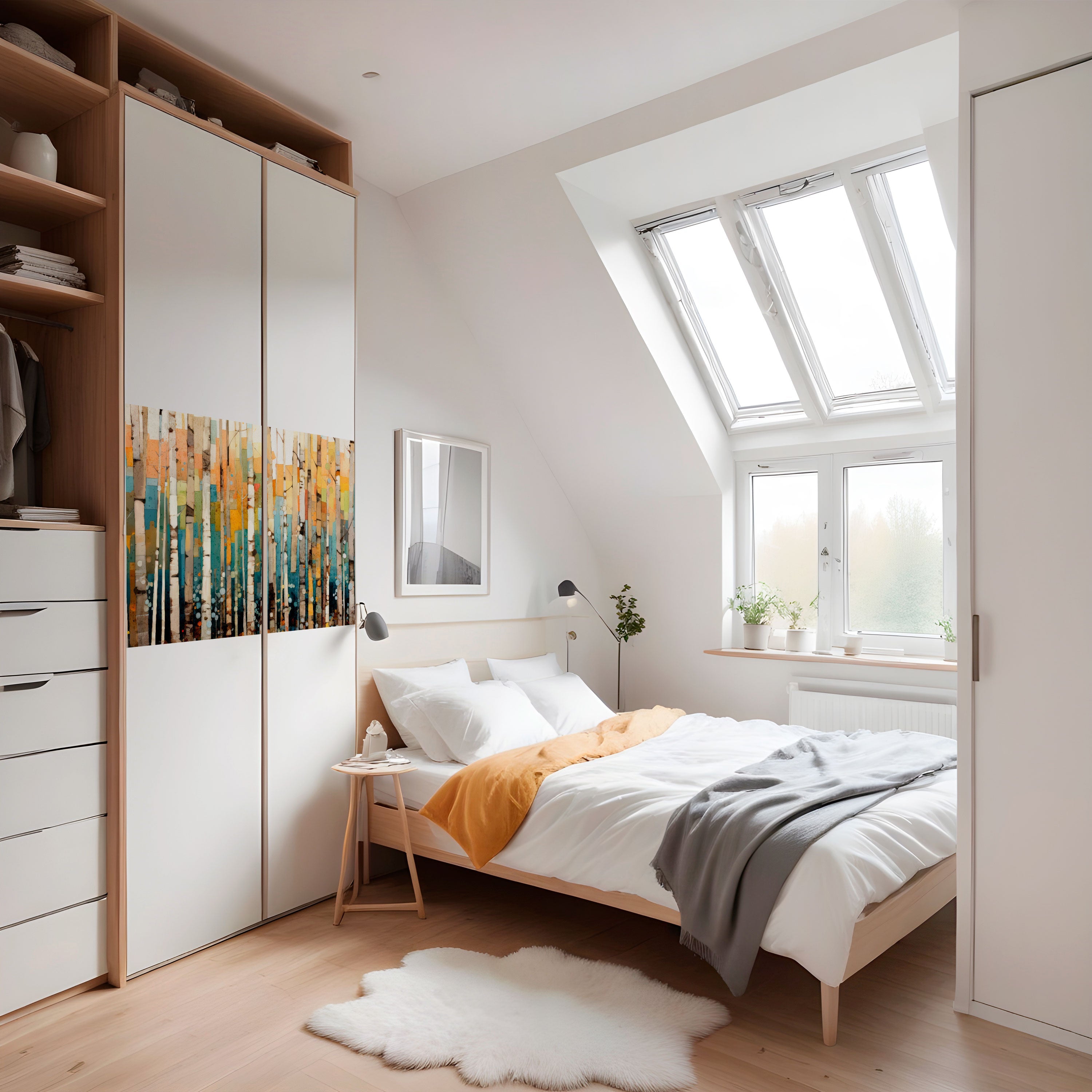 BIRCH KALEIDOSCOPE Peel and Stick Horizontal Poster