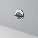 MONOCHROME NEXUS Prateleira Oval Decorativa em Acabamento Preto