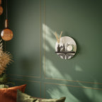 MONOCHROME NEXUS Prateleira Redonda Decorativa em Acabamento Preto