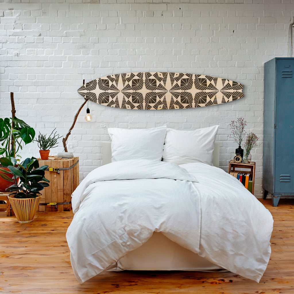 MONOCHROME NEXUS Painel Decorativo Prancha de Surf