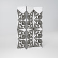MONOCHROME NEXUS Decorative 3-Panel Room Divider