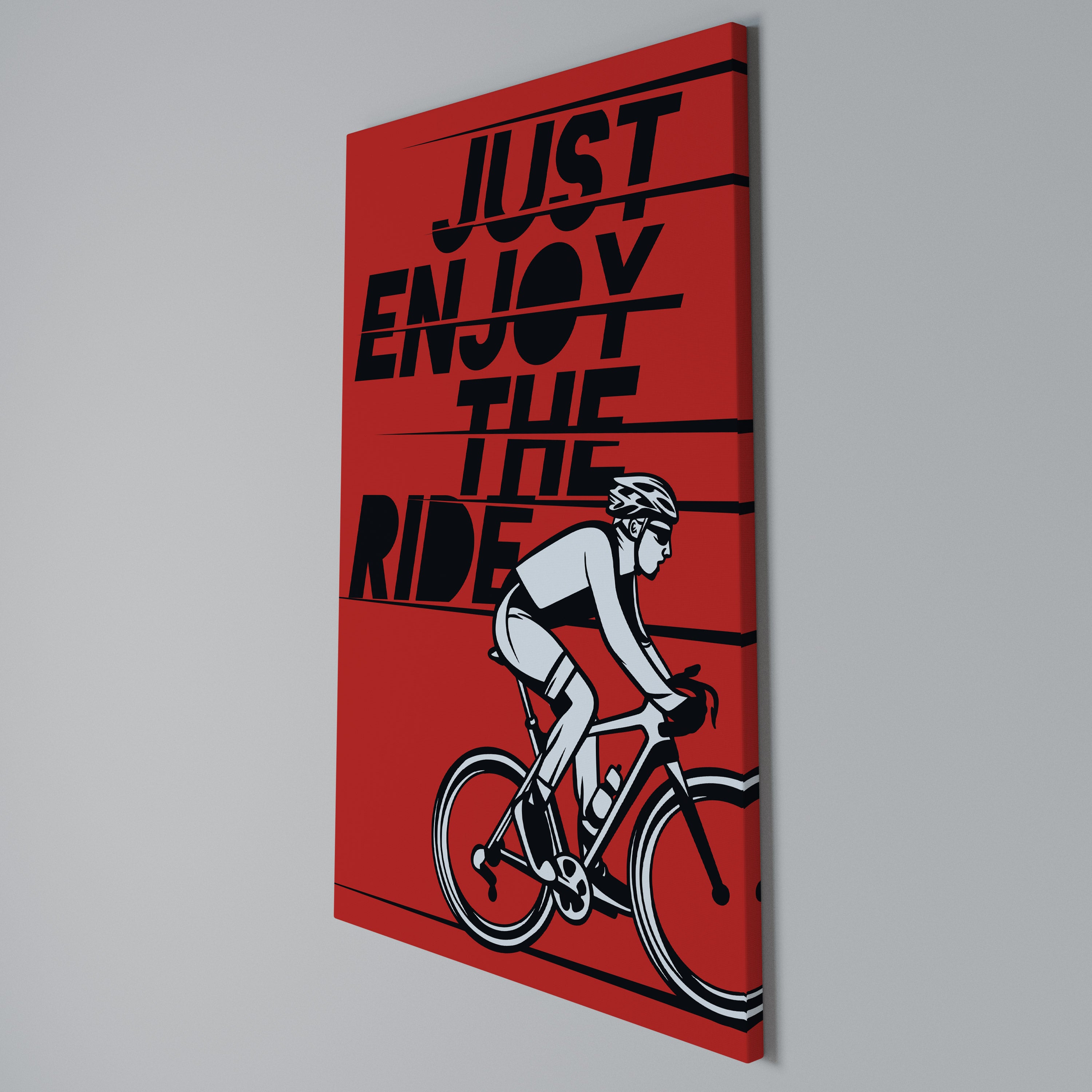 ENJOY THE RIDE Quadro em tela vertical