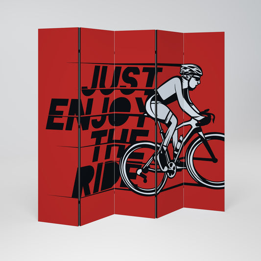 ENJOY THE RIDE 5-Panel Room Divider