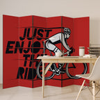 ENJOY THE RIDE Decorative 6-Panel Room Divider