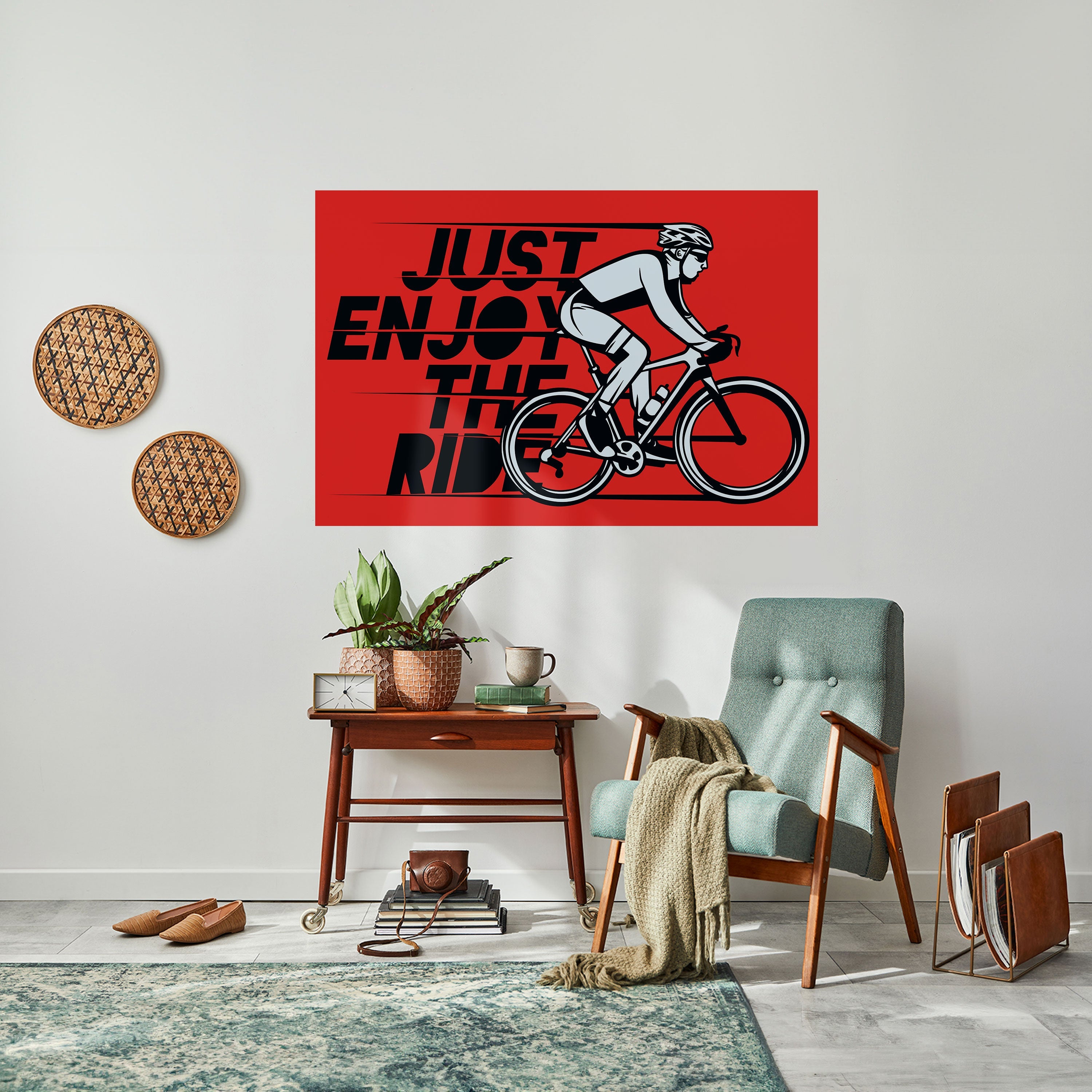ENJOY THE RIDE Poster Horizontal Autocolante