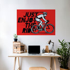 ENJOY THE RIDE Poster Horizontal Autocolante
