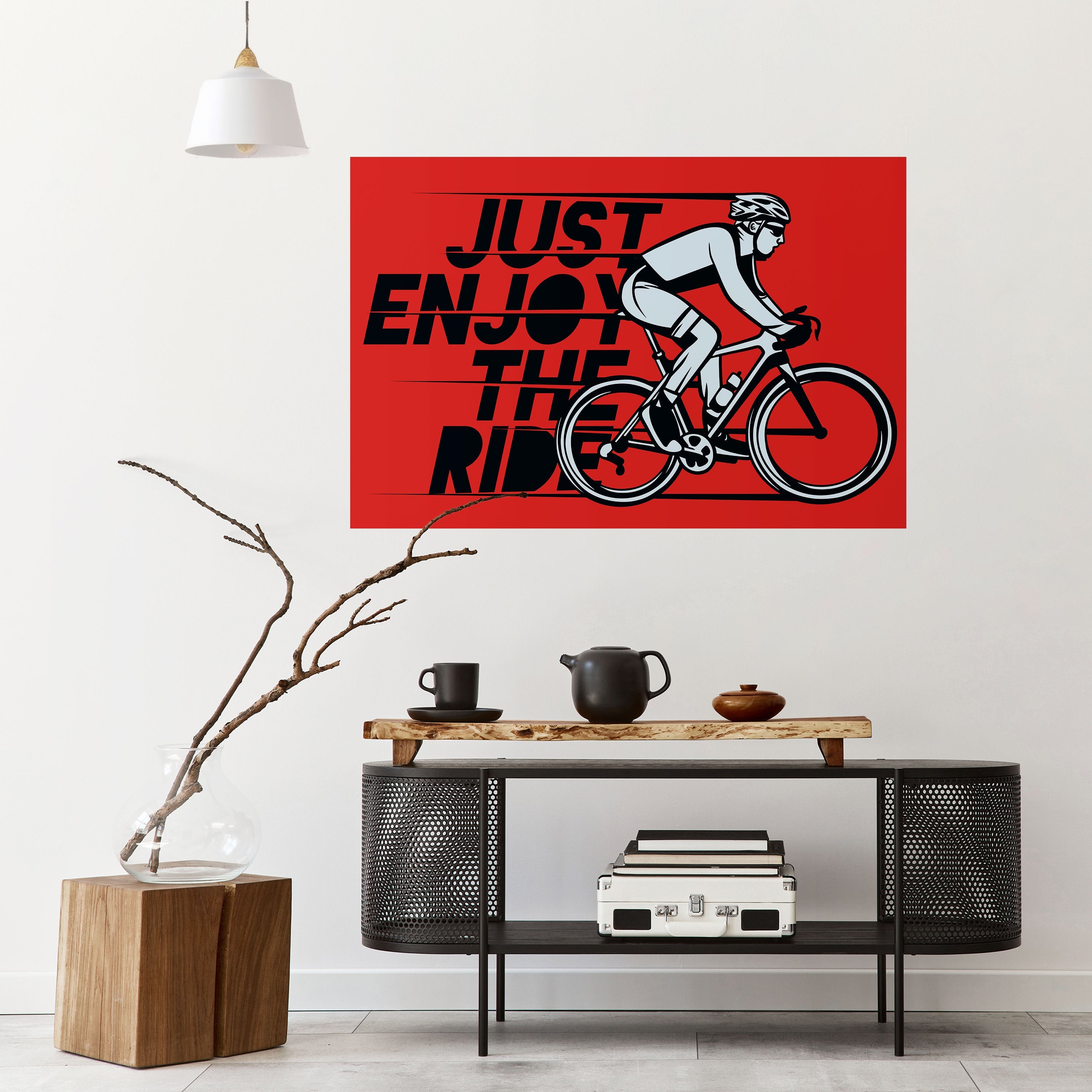 ENJOY THE RIDE Poster Horizontal Autocolante