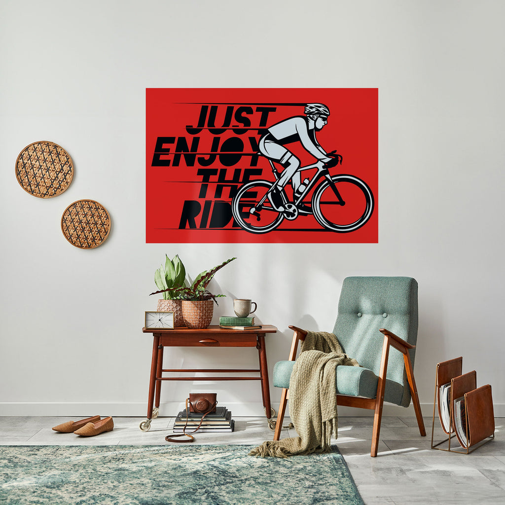 ENJOY THE RIDE Poster Horizontal Autocolante