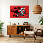 ENJOY THE RIDE Poster Horizontal Autocolante