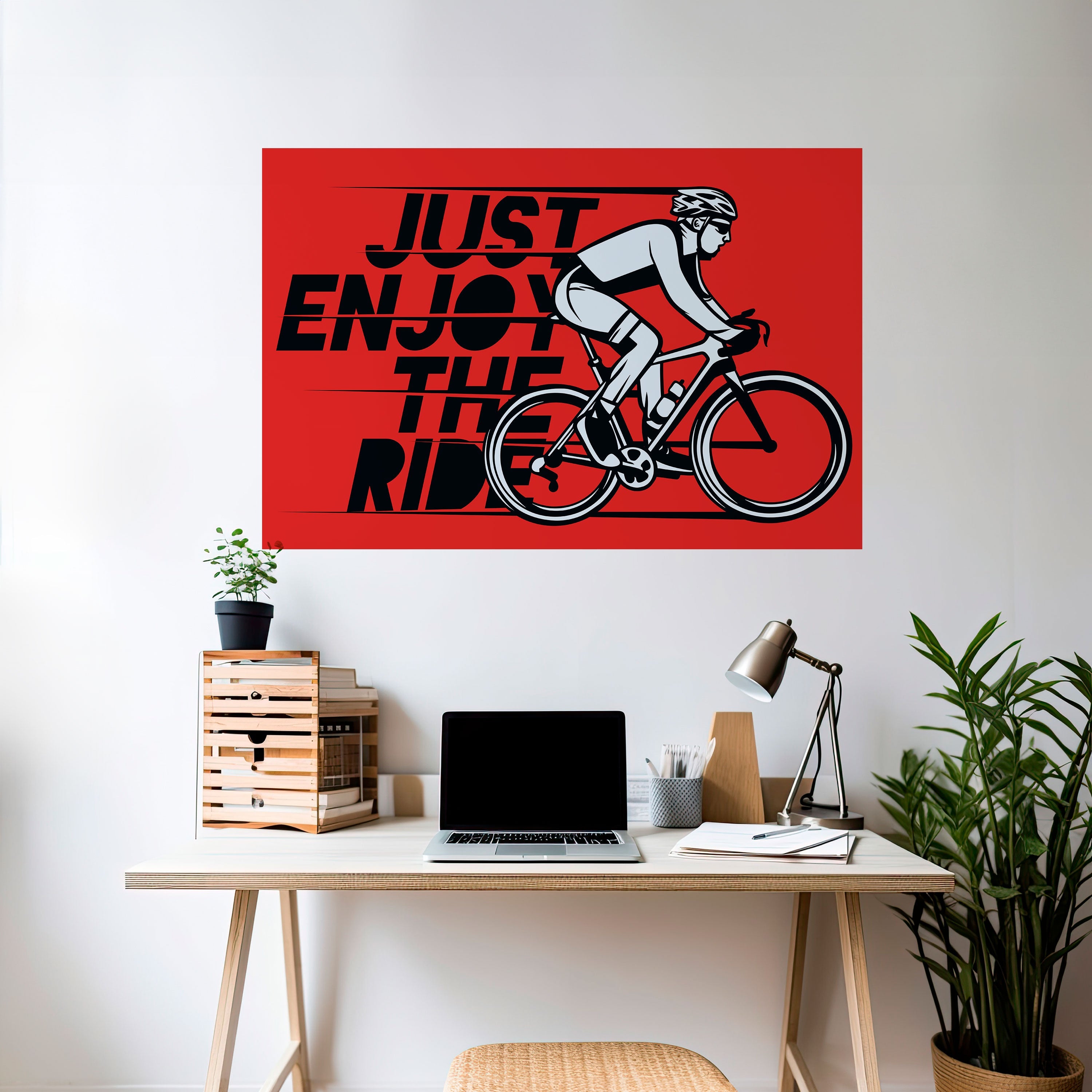 ENJOY THE RIDE Poster Horizontal Autocolante