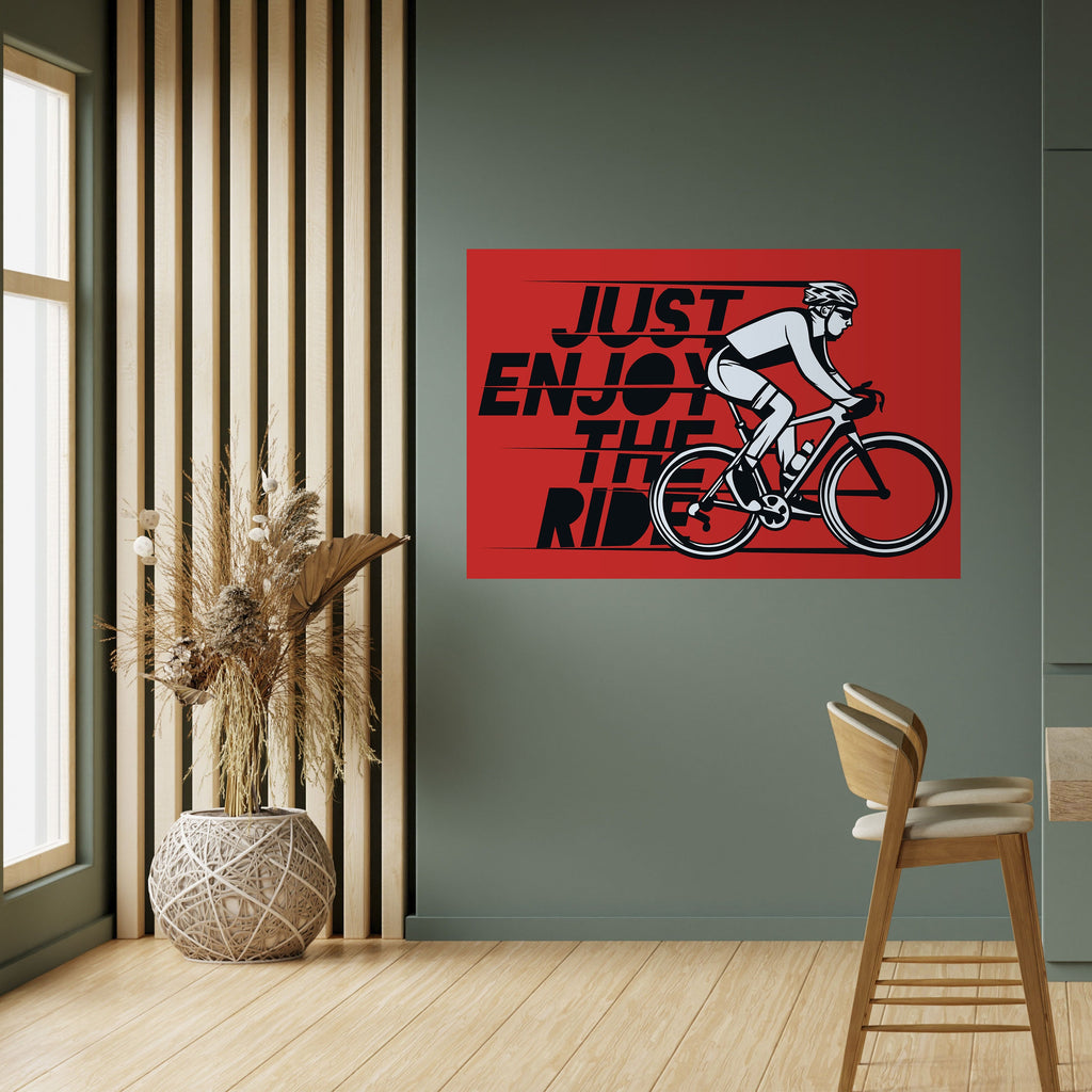 ENJOY THE RIDE Poster Horizontal Autocolante