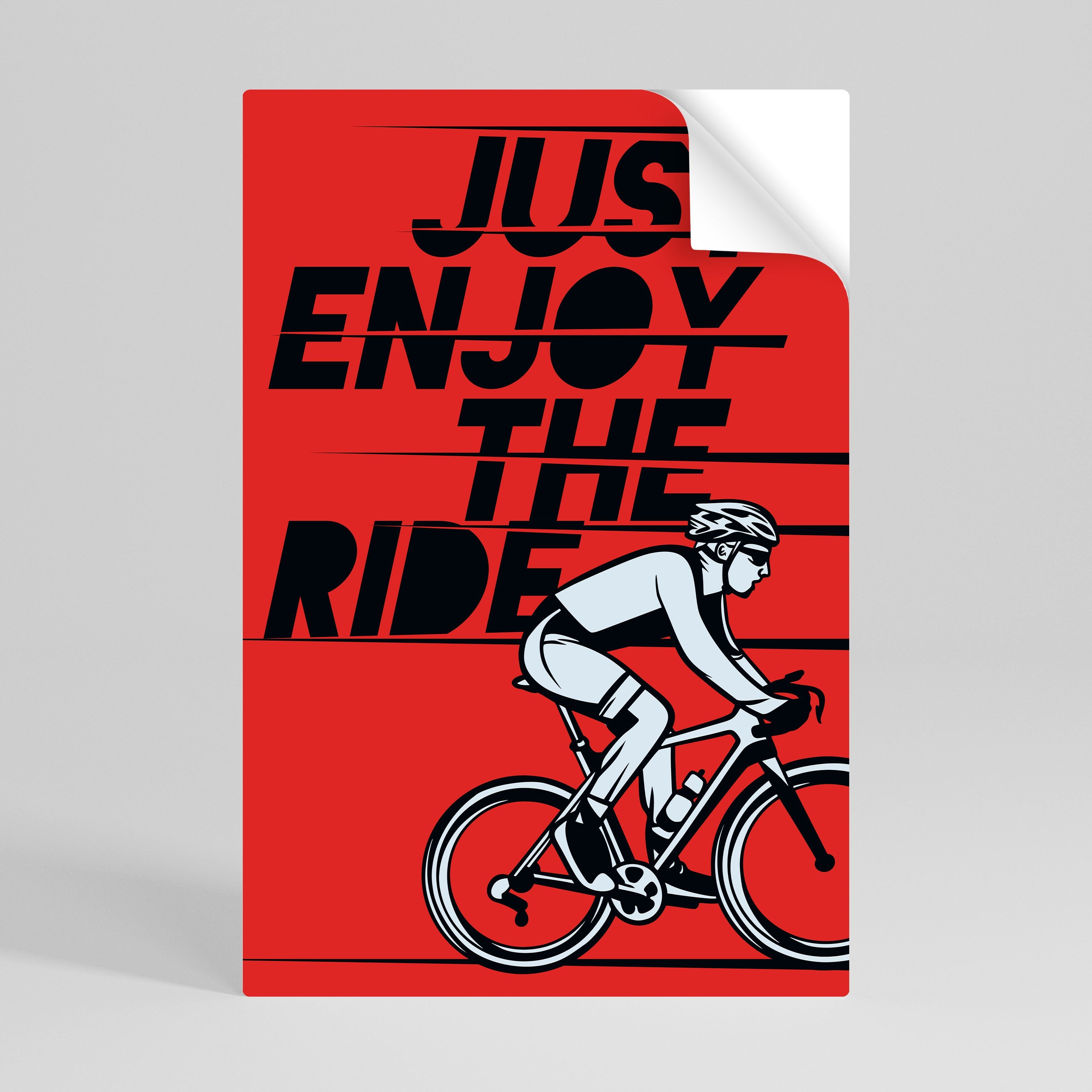 ENJOY THE RIDE Poster Vertical Autocolante