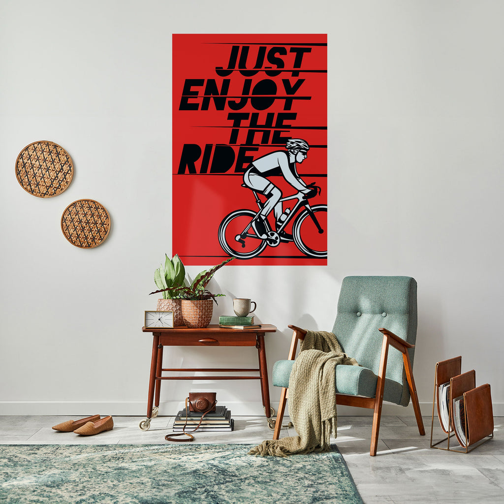 ENJOY THE RIDE Poster Vertical Autocolante