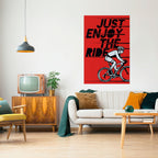 ENJOY THE RIDE Poster Vertical Autocolante