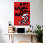 ENJOY THE RIDE Poster Vertical Autocolante
