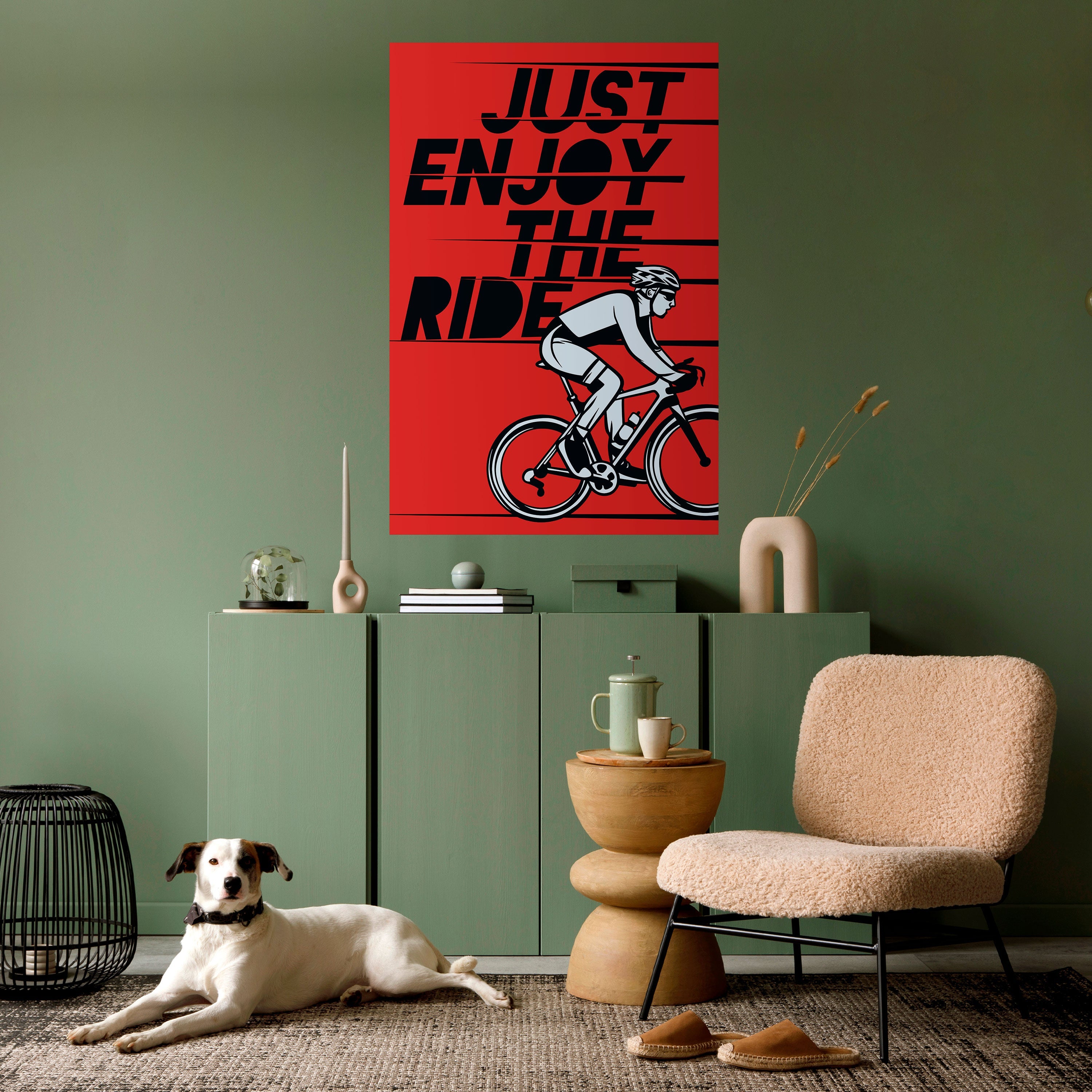 ENJOY THE RIDE Poster Vertical Autocolante