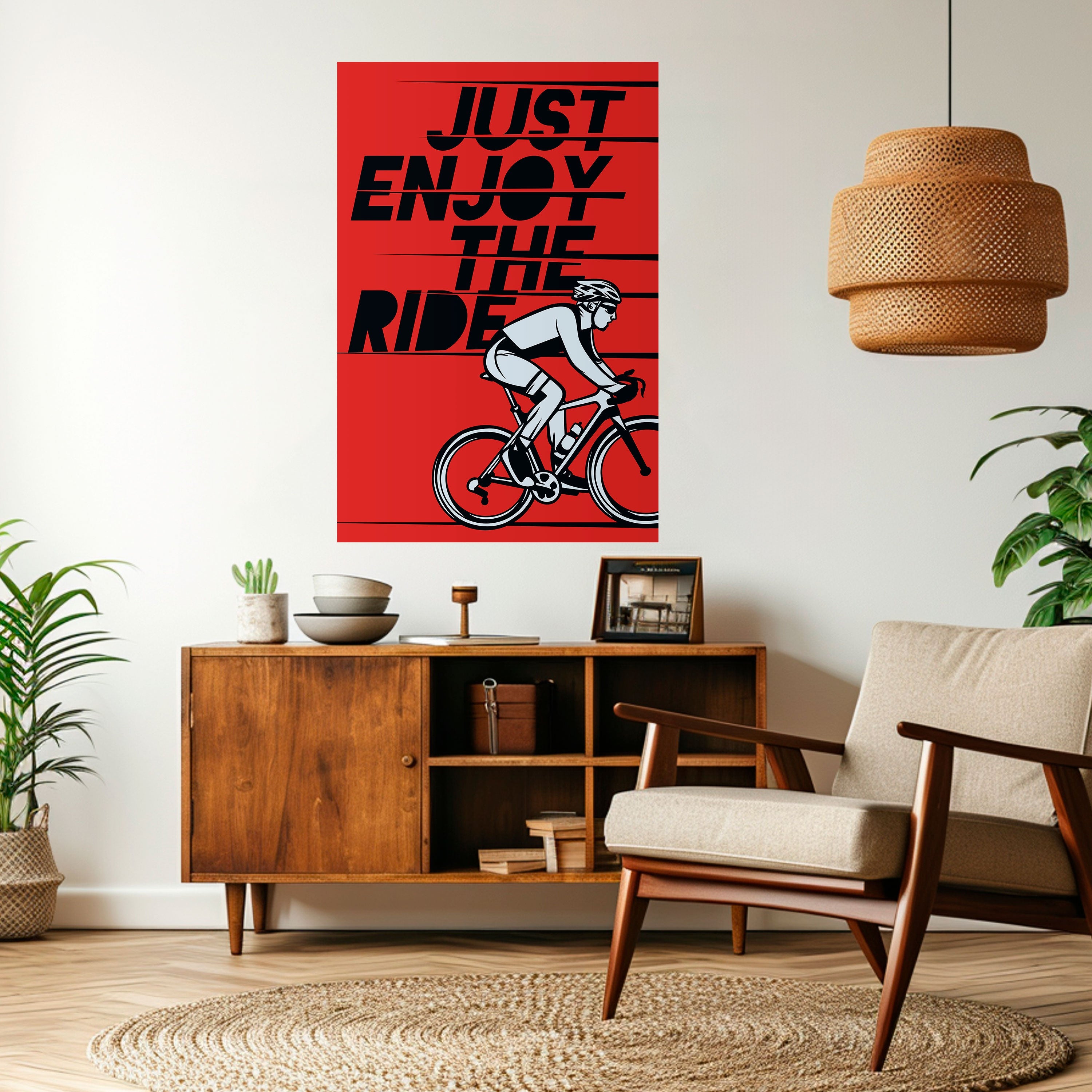 ENJOY THE RIDE Poster Vertical Autocolante