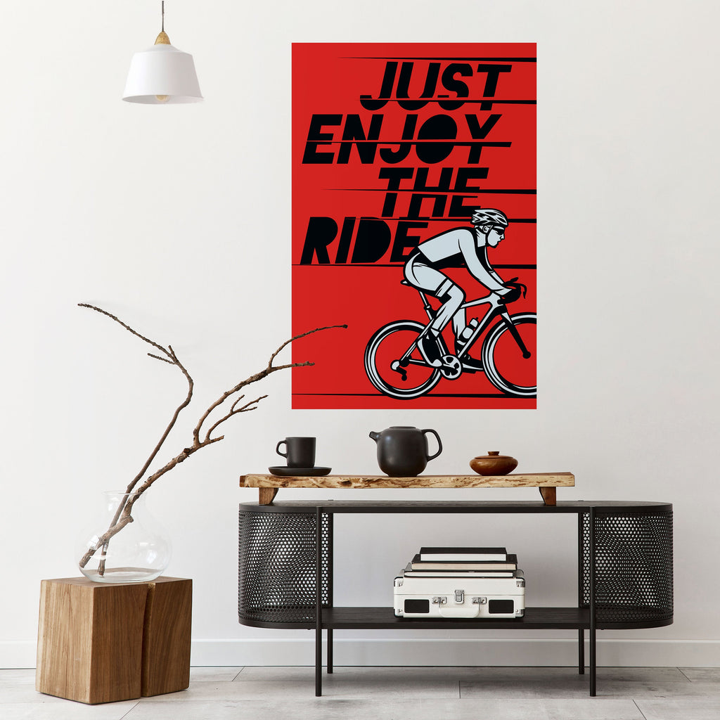 ENJOY THE RIDE Poster Vertical Autocolante