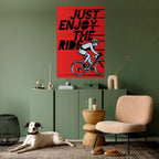 ENJOY THE RIDE Poster Vertical Autocolante