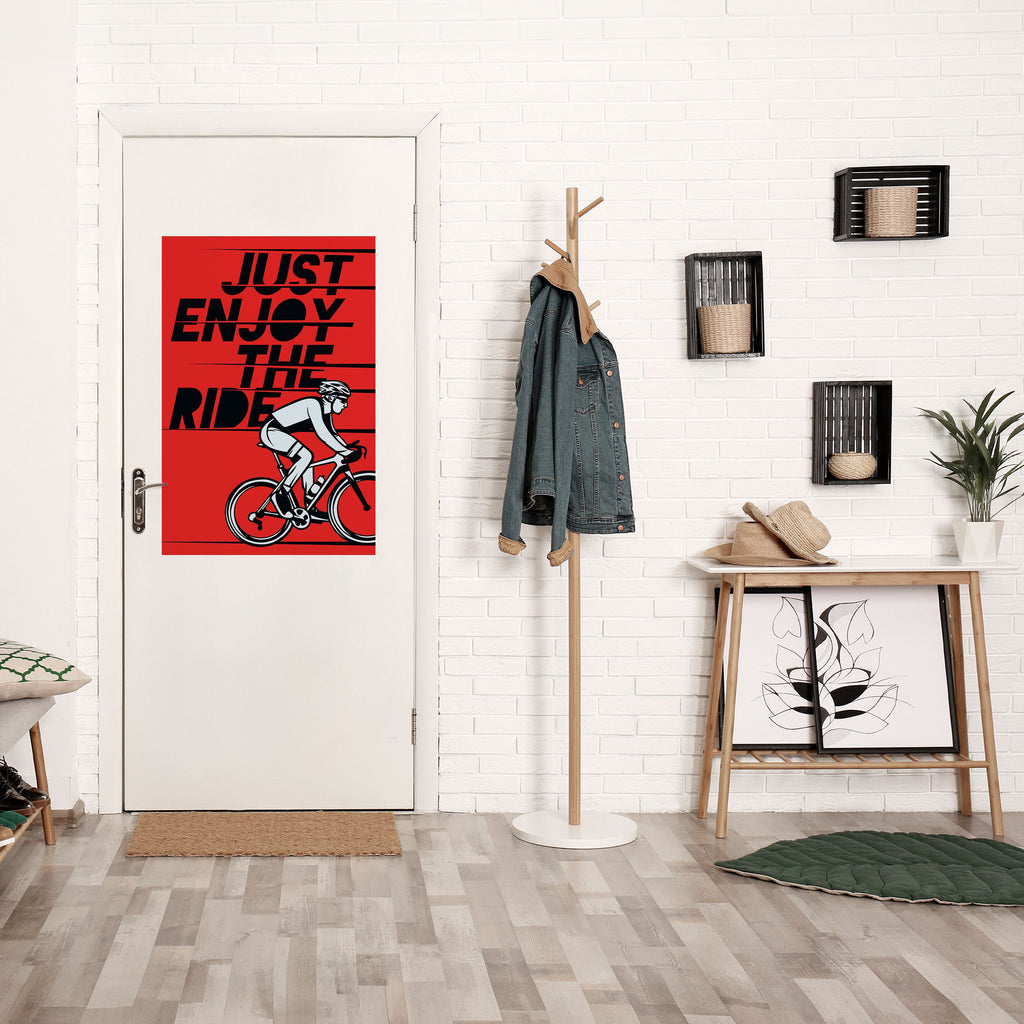 ENJOY THE RIDE Poster Vertical Autocolante