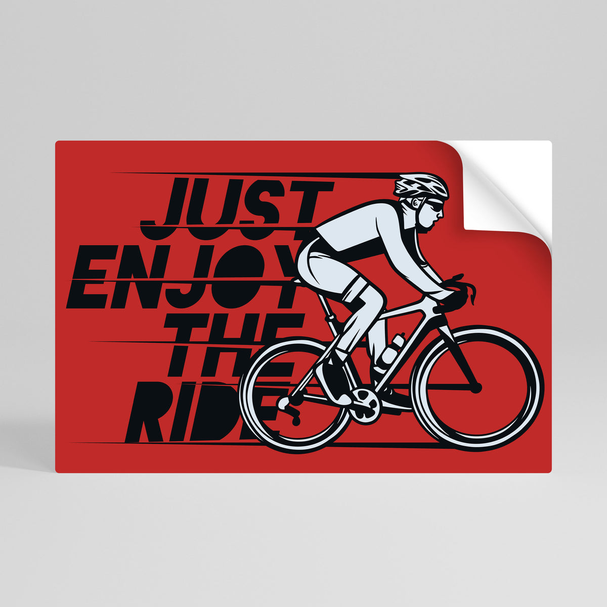 ENJOY THE RIDE Póster Autocolante Horizontal