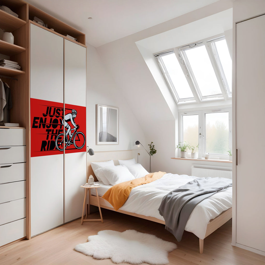 ENJOY THE RIDE Poster Horizontal Autocolante