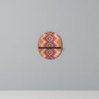 INDIAN FOLK Prateleira Oval Decorativa em Acabamento Preto