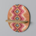 INDIAN FOLK Prateleira Oval Decorativa em Efeito Carvalho