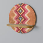 INDIAN FOLK Prateleira Redonda Decorativa em Efeito Carvalho