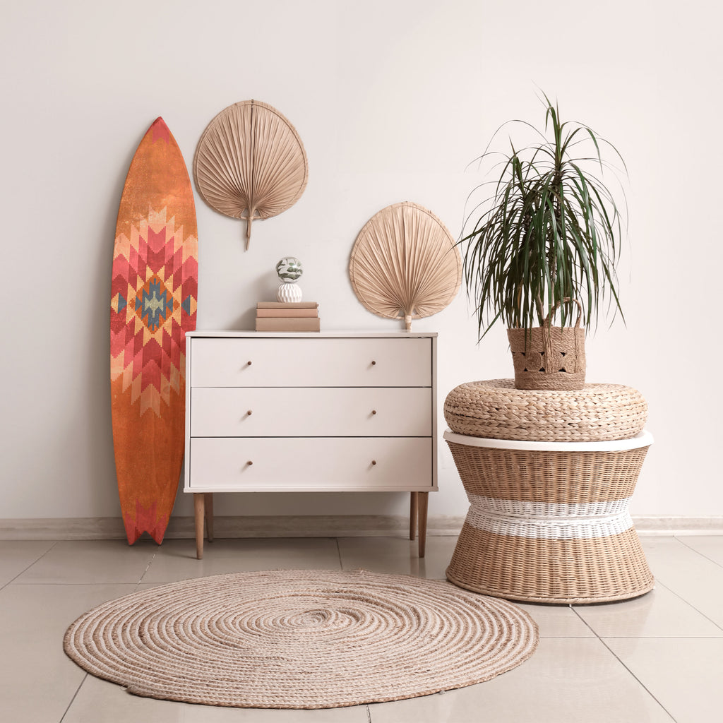 INDIAN FOLK Painel Decorativo Prancha de Surf