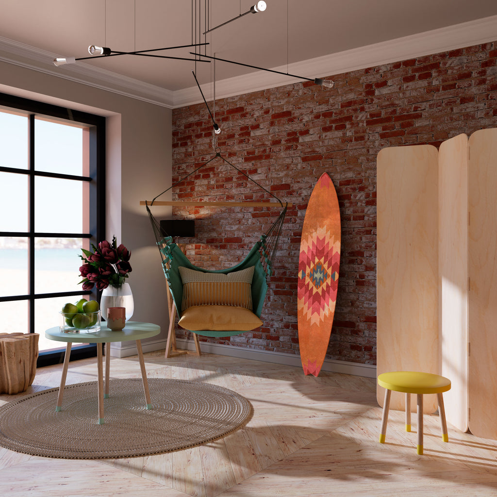 INDIAN FOLK Painel Decorativo Prancha de Surf
