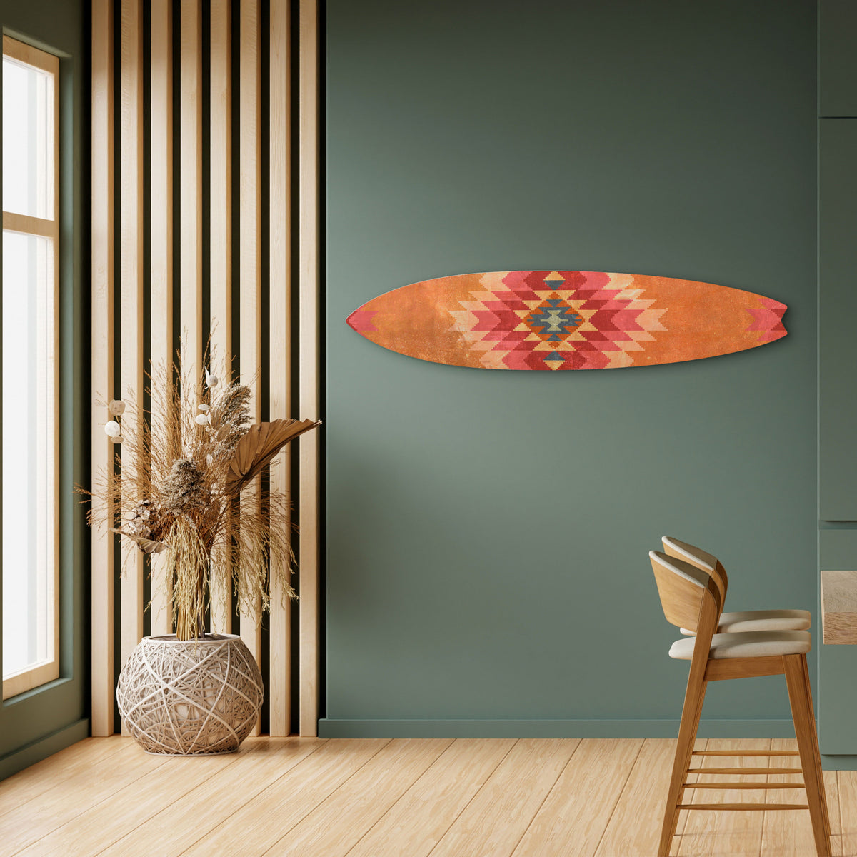 INDIAN FOLK Painel Decorativo Prancha de Surf