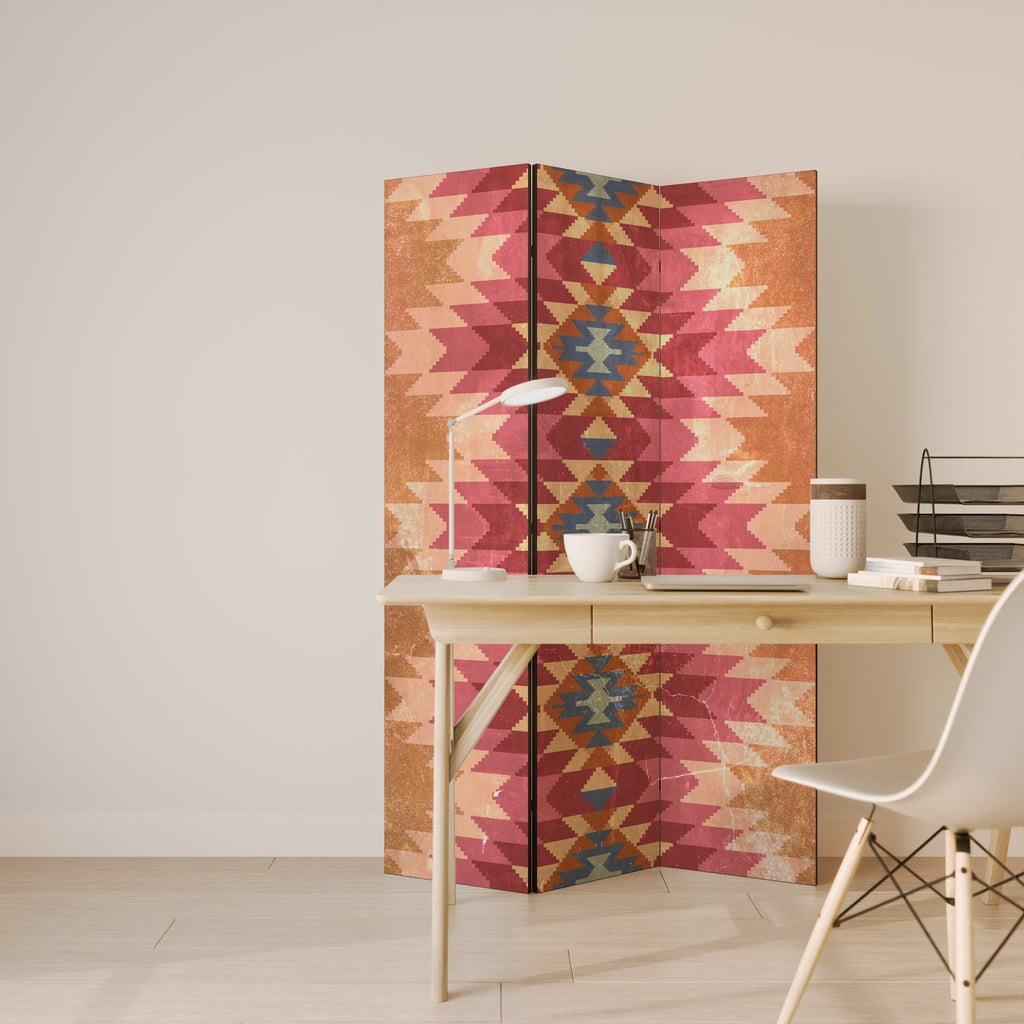 INDIAN FOLK Biombo Decorativo de 3 Painéis