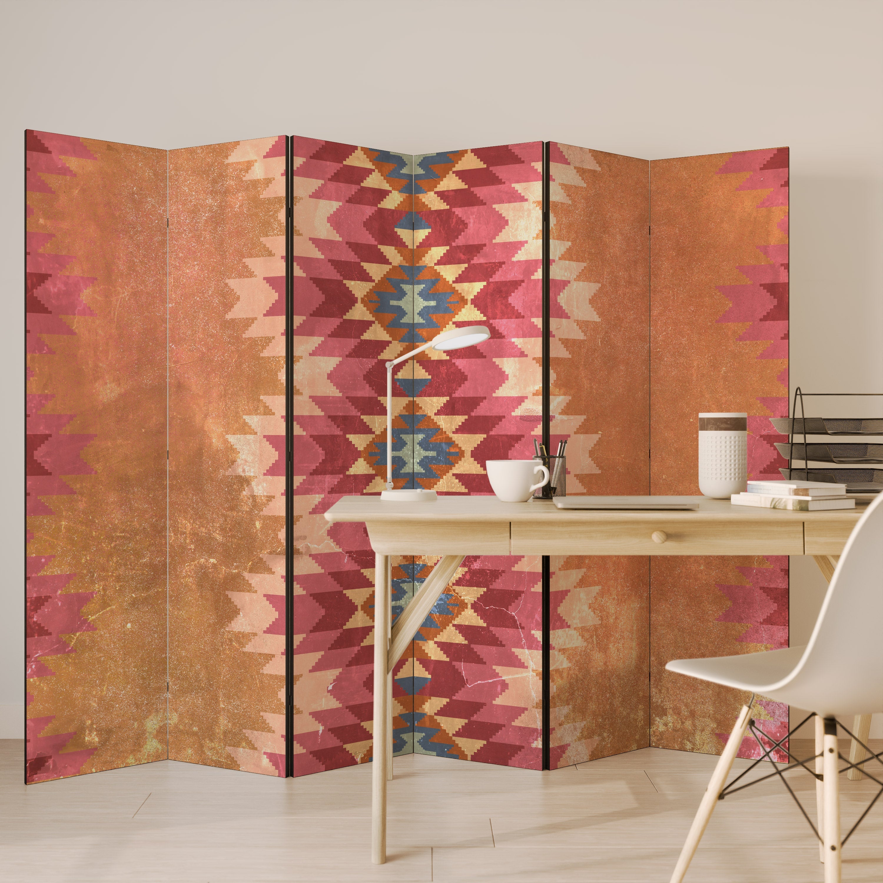 INDIAN FOLK Biombo Decorativo de 6 Painéis